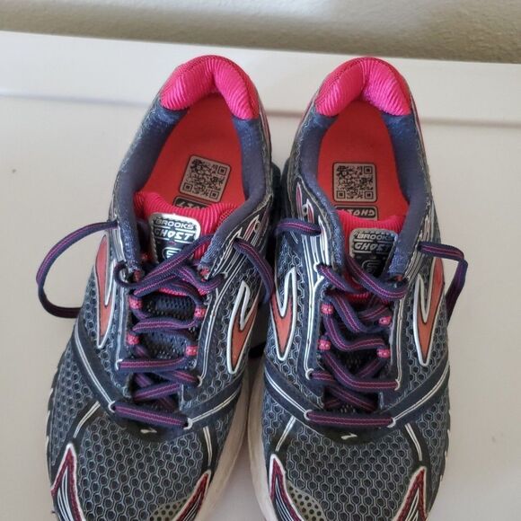 Brooks Womens Ghost 6 DNA Gray/Pink Athletic Active Running Sneakers Size 7 - Picture 7 of 15